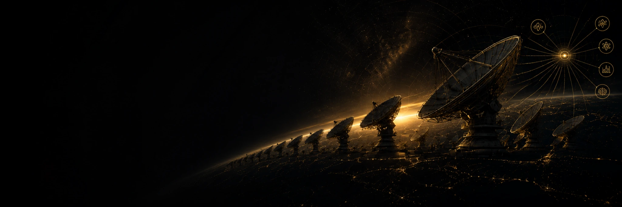 Gravity’s radio telescope array artwork